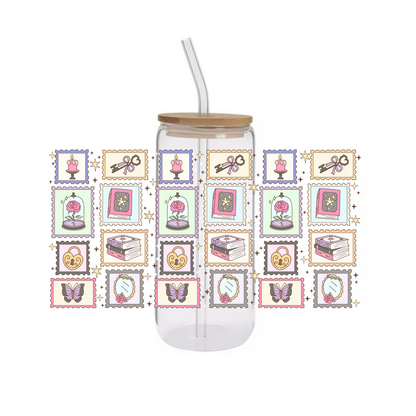 Glass Cup 500ml - DARK ACADEMIA