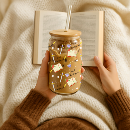 Glass Cup 500ml - PROUD ROMANTASY GIRL