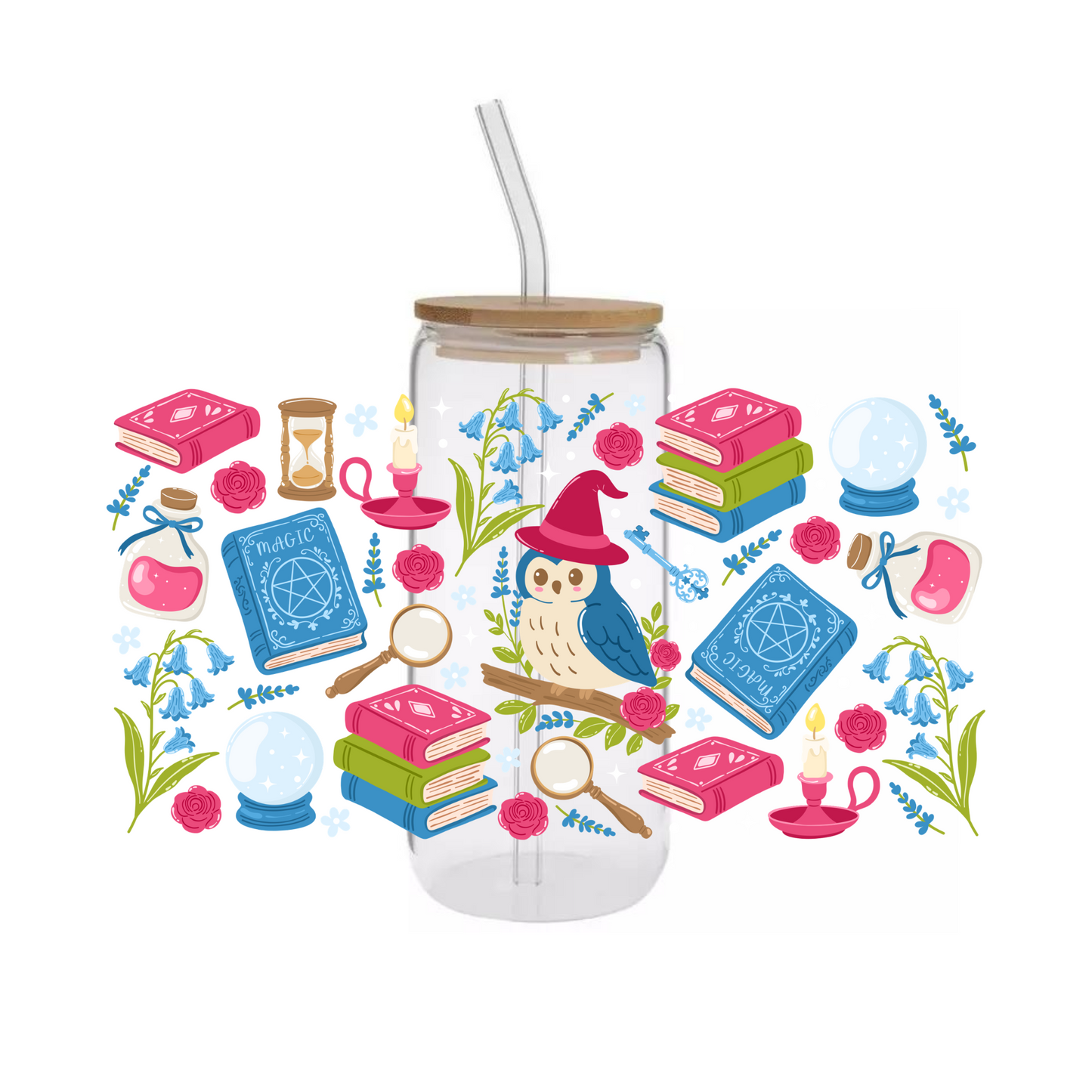 Glass Cup 500ml - WITCH ACADEMIA