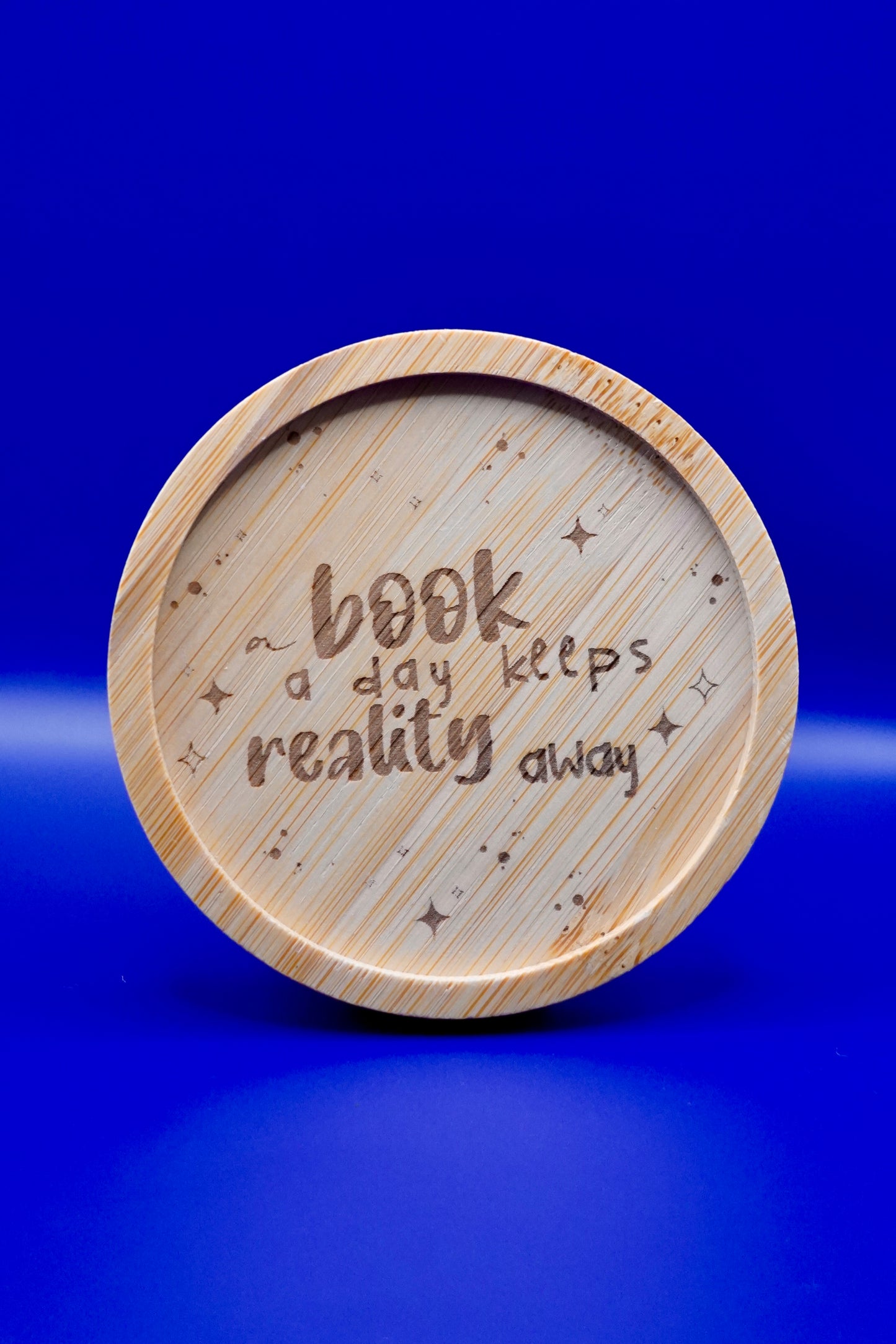 Glass Cup 500ml - A BOOK A DAY KEEPS REALITY AWAY